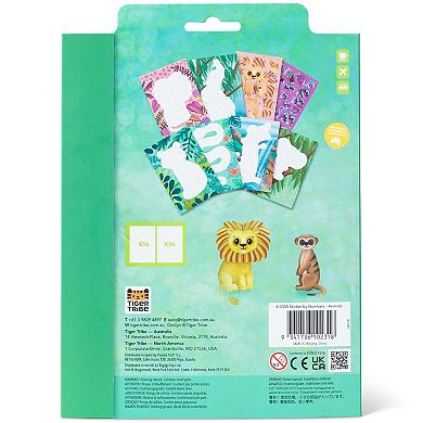 Tiger Tribe Animal Adventure Sticker by Numbers Set