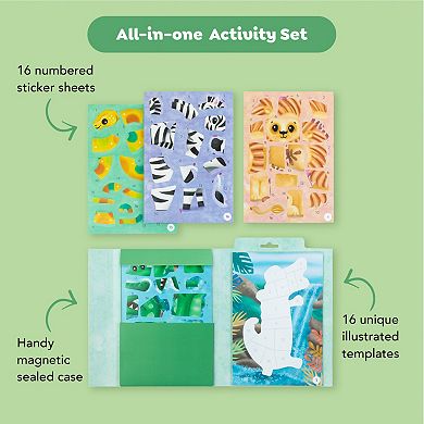 Tiger Tribe Animal Adventure Sticker by Numbers Set