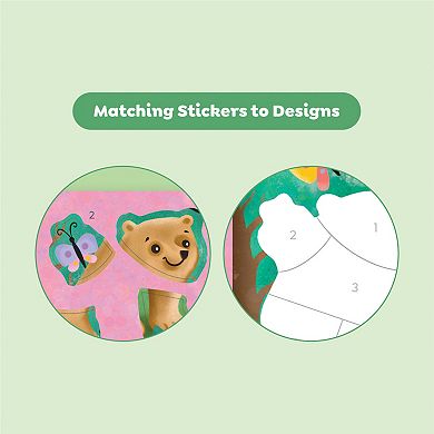 Tiger Tribe Animal Adventure Sticker by Numbers Set