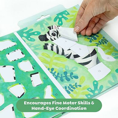 Tiger Tribe Animal Adventure Sticker by Numbers Set