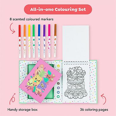 Tiger Tribe Fruitie Cutie Scented Coloring Set with Scented Markers