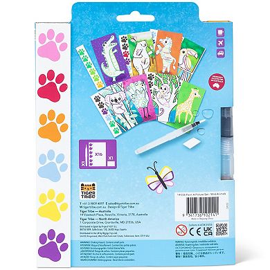 Tiger Tribe Wild Animals Watercolor Art Set with Mess-Free Brush