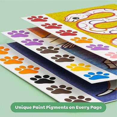 Tiger Tribe Wild Animals Watercolor Art Set with Mess-Free Brush