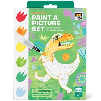 Tiger Tribe Paint-A-Picture Dinosaur Watercolor Art Set