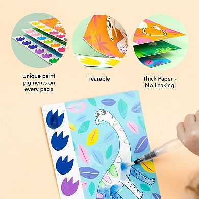 Tiger Tribe Paint-A-Picture Dinosaur Watercolor Art Set