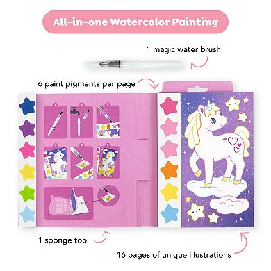 Tiger Tribe Paint-A-Picture Unicorn Skies Watercolor Art Set