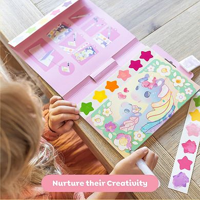 Tiger Tribe Paint-A-Picture Unicorn Skies Watercolor Art Set