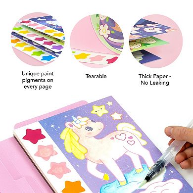 Tiger Tribe Paint-A-Picture Unicorn Skies Watercolor Art Set