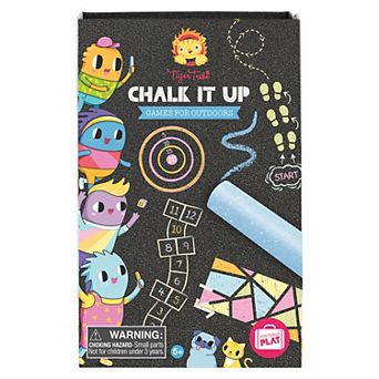 Tiger Tribe Chalk It Up Outdoor Games Set with Activity Book & Chalks