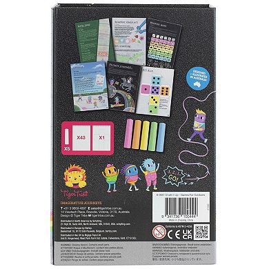 Tiger Tribe Chalk It Up Outdoor Games Set with Activity Book & Chalks