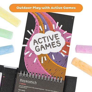Tiger Tribe Chalk It Up Outdoor Games Set with Activity Book & Chalks