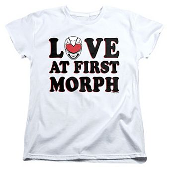 Juniors' Power Rangers Love At First Morph Graphic Tee