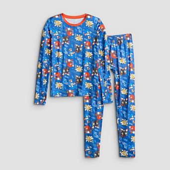 Boys 4-18 Cuddl Duds® Sonic 2 pc Thermal Base Layer Set