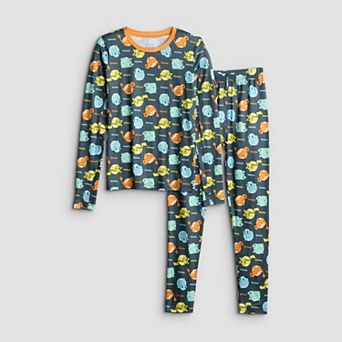 Boys 4-14 Cuddl Duds® Pokémon 2 pc Thermal Base Layer Long Sleeve Top & Bottoms Set