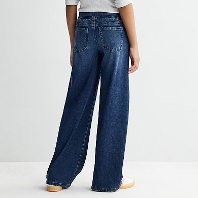 Girls 6-20 SO® Pull-On Super Stretch Wide Leg Jeans in Regular & Plus Size