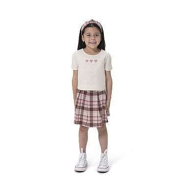 Girls 4-6 Little Lass 4-piece Mix & Match Top & Skort Set