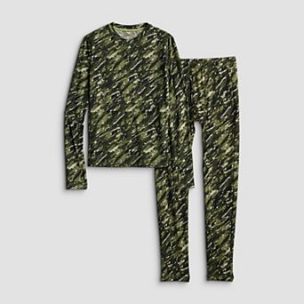 Boys 4-18 Cuddl Duds® Comfortech 2 pc Baselayer Long Sleeve Top & Pants Set