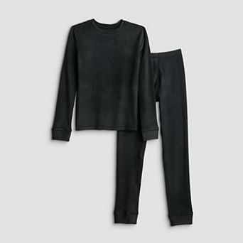 Boys 4-18 Cuddl Duds® Fleecewear with Stretch 2 pc Baselayer Long Sleeve Top & Pants Set
