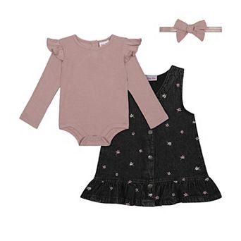 Baby & Toddler Little Lass 3 pc Jumper Dress Set