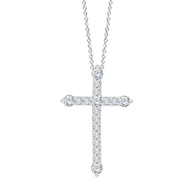 Brilliant Love 1/2 Carat T.W. Lab Grown Diamond Cross Pendant Necklace
