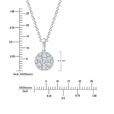Brilliant Love Lab Grown Diamond 1/2 Carat T.W. Pendant Necklace