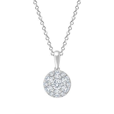 Brilliant Love Lab Grown Diamond 1/2 Carat T.W. Pendant Necklace