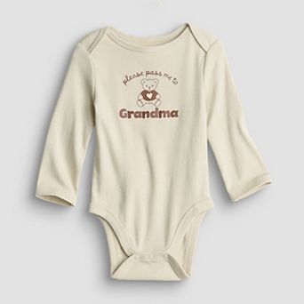 Baby Jumping Beans® Grandparents Long Sleeve Lapped Shoulder Bodysuit