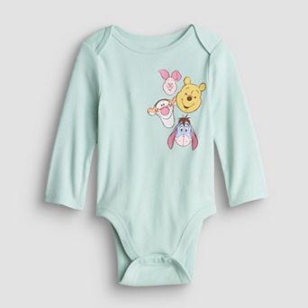 Baby Jumping Beans® Long Sleeve Lapped Shoulder Bodysuit