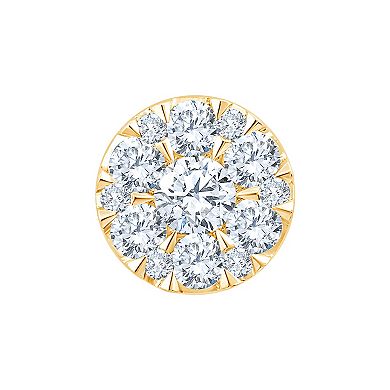 Brilliant Love Sterling Silver 1 Carat T.W. Lab Grown Diamond Stud Earrings