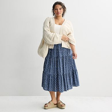 Juniors' Plus Size SO® Textured Open Front Cardigan