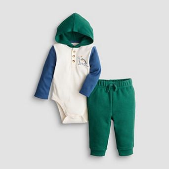 Baby Boy Jumping Beans® Hooded Bodysuit & Jogger Set