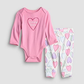 Baby Girl Jumping Beans® 2 pc Long Sleeve Bodysuit & Pants Set