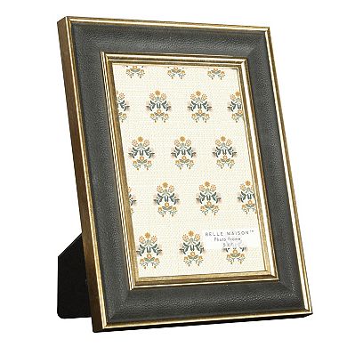 Belle Maison 5" x 7" Faux Leather Picture Frame