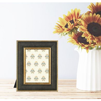 Belle Maison 5" x 7" Faux Leather Picture Frame