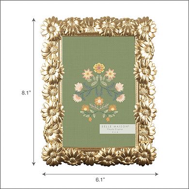 Belle Maison Floral 4 x 6 Resin Photo Frame