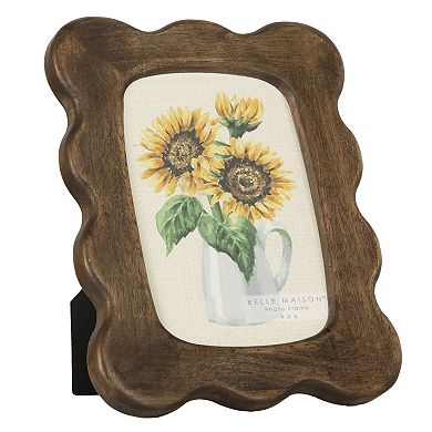 Belle Maison Scallop Wood 4" x 6" Picture Frame
