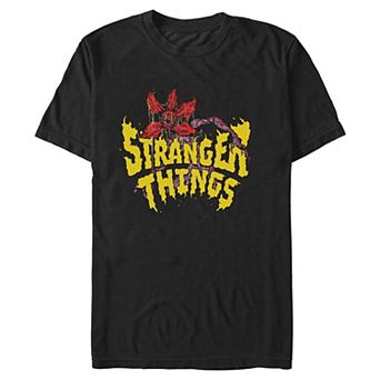 Men's Stranger Things Cartoon Demogorgon Graphic Tee