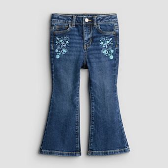Baby & Toddler Girl Jumping Beans® High Rise Embellished Flare Jeans