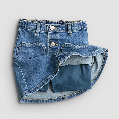 Baby & Toddler Girl Jumping Beans® Heart Pocket Denim Skort