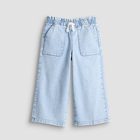 Girls 4-12 Jumping Beans Детские брюки-палаццо Jumping Beans High Rise Paperbag Waist