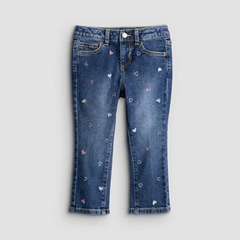 Girls 4-12 Jumping Beans® Mid Rise Embellished Jeans