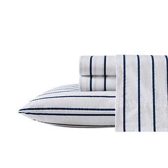 Nautica Cotton Percale Sheet Set with Pillowcases