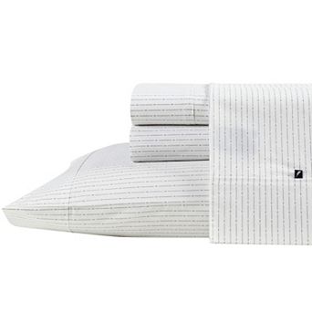 Nautica Cotton Percale Sheet Set with Pillowcases