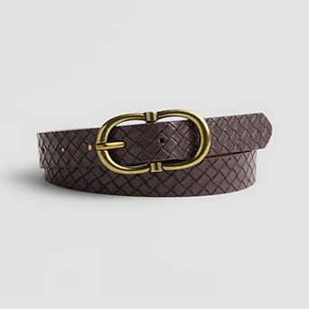 Women's Sonoma Goods For Life® 1-inch Woven Emboss Center Bar Belt