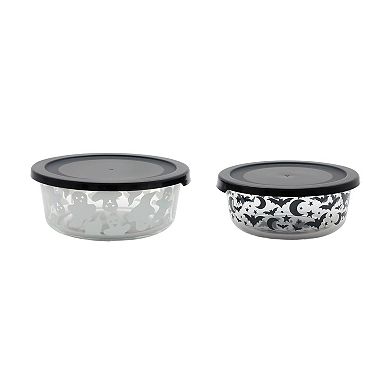 Celebrate Together™ Halloween 2-Piece Glass Storage Container Set