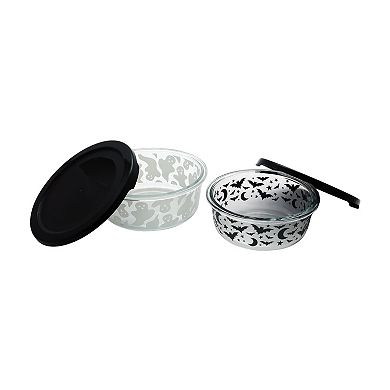 Celebrate Together™ Halloween 2-Piece Glass Storage Container Set