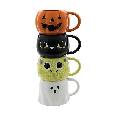 Celebrate Together™ Halloween 4-Piece Icon Stacking Mug Set