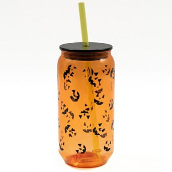 Celebrate Together™ Halloween Jack-O-Lantern Toss Sipper with Straw