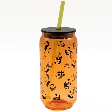 Celebrate Together™ Halloween Jack-O-Lantern Toss Sipper with Straw