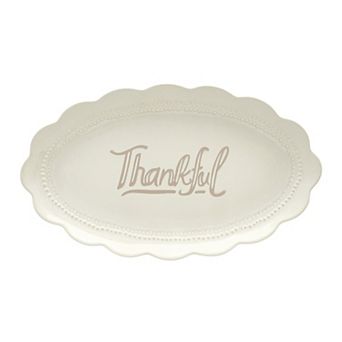Celebrate Together™ Fall Thankful Small Scalloped Platter